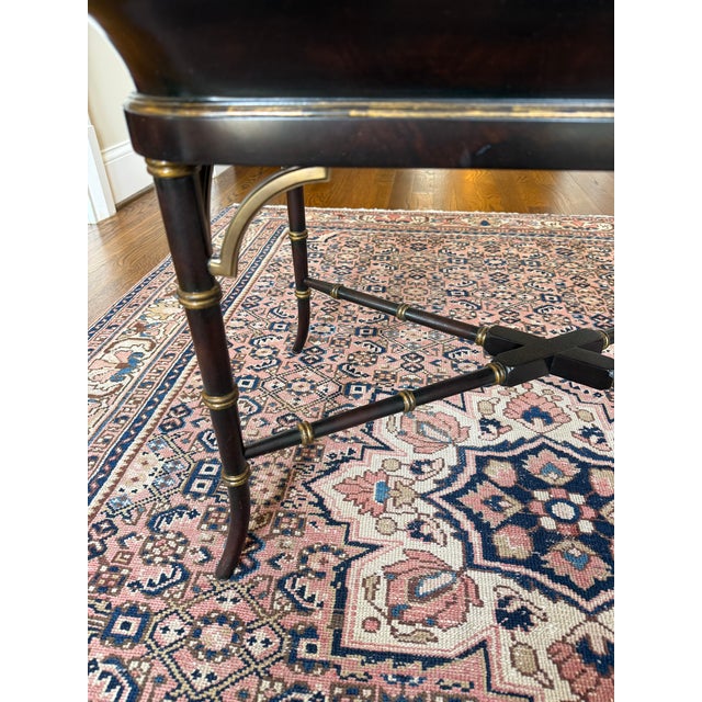 Theodore Alexander Wooden Tray Coffee Table With Chinoiserie Detailing by Theodore Alexander For Sale - Image 4 of 7