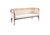 Mid-Century Modern Vesta Leta Linen and Cane Sofa For Sale - Image 3 of 9
