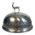 Antique Stag Covered Silverplate Meat Dome For Sale