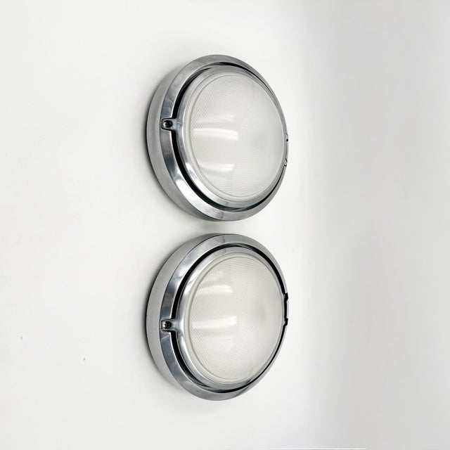 Metropoli D20/27 Flush Mounts by Alberto Meda & Paolo Rizzatto for Luceplan, Italy, 1990s, Set of 2 For Sale - Image 4 of 18