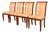 Baker Furniture Style Regency Carved Mahogany Dining Chairs, Set of Four For Sale