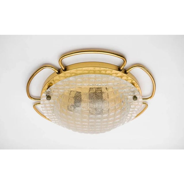 Mid-Century Modern Large Murano Glass Flush Mount, 1960s For Sale - Image 3 of 10