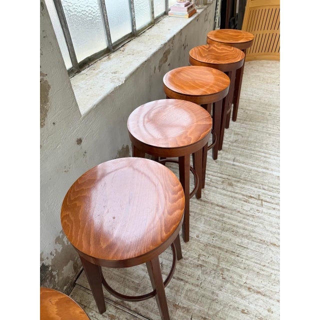 Vintage Baumann Stools, 1970s, Set of 6 For Sale - Image 16 of 18