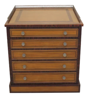 Traditional Maitland Smith Satinwood Inlaid Occasional Cabinet