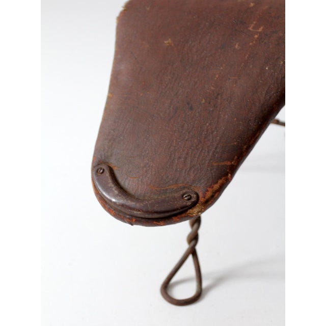 Wood Antique Victorian Shoe Fitting Stool For Sale - Image 7 of 17