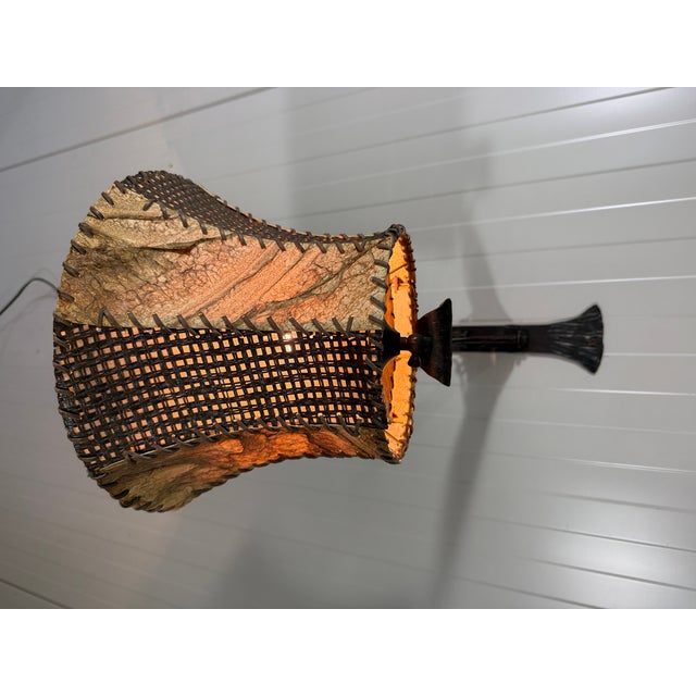 Brutalist Wrought Iron Wall Lamp, 1970s For Sale - Image 9 of 15