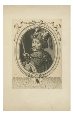 Nicolas de Larmessin, Grand Khan of Tartary Portrait, 1660, Engraving