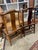 Vintage Pair Asian Elmwood Oriental Wood Yoke Back Dining / Side Chairs For Sale - Image 17 of 18