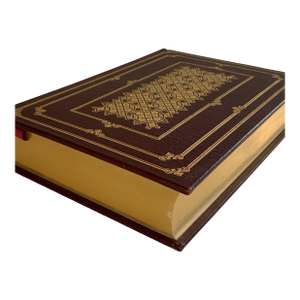 Franklin Mint 1st Edition Leather Bound Book Salisbury 22k Gilt Moiré 1977 Unread Black Night, White Snow