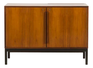 Vintage Rosewood Bar Cabinet by Sigvard Bernadotte & Acton Bjorn for Atlas and Silkeborg Mobelfabrik, 1960s