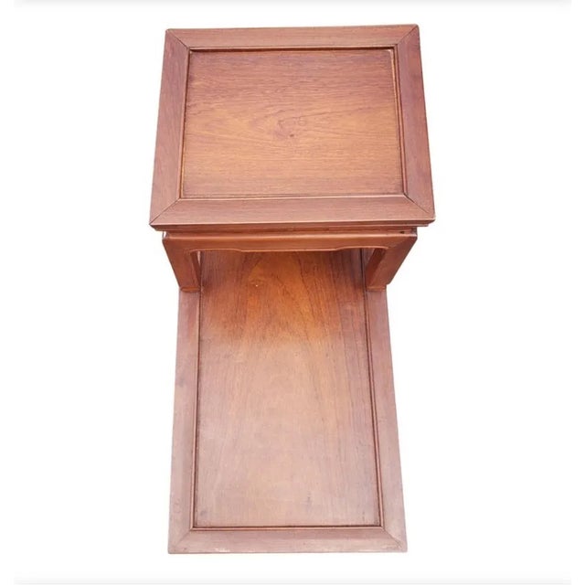 A Pair of George Zee Two Tier Rosewood Side Tables, Circa 1960s For Sale In Washington DC - Image 6 of 8