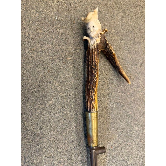 Rare 19th Century Accountant's Cane With Spanish Guard, Circa 1870 For Sale - Image 9 of 12