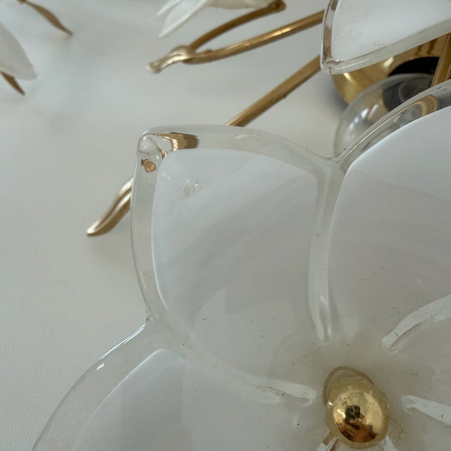 Florentine Chandelier and Wall Lamps in Murano Glass and Chrome by Paolo Venini, Italy, 1970s, Set of 3 For Sale - Image 17 of 18