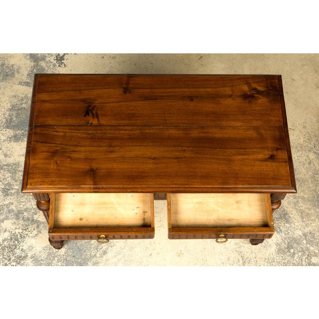 French Late 19th Century French Napoleon III Walnut Writing Desk For Sale - Image 3 of 18