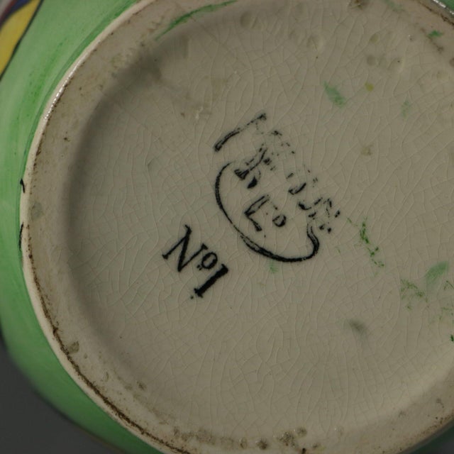 Ceramic Minton Secessionist No.1 Vase Rare Colourway For Sale - Image 7 of 8