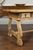A Spanish Baroque style freshly bleached walnut trestle base farm table from the early 19th century, with two drawers and...