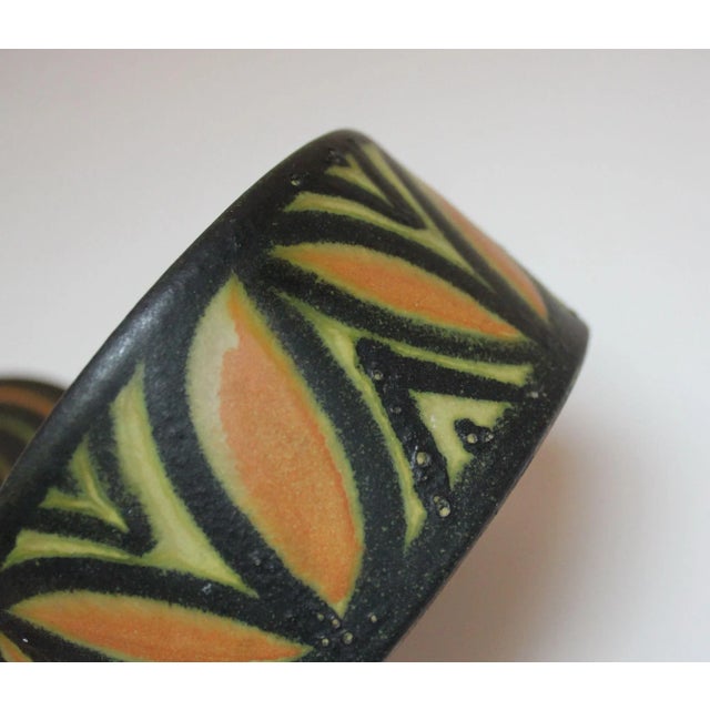 Ceramic Vintage Italian Ceramic Round Box / Lidded Jar by Raymor For Sale - Image 7 of 8