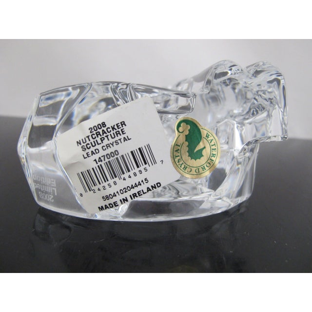 Transparent Waterford Crystal Nutcracker Limited Edition Christmas Figurine Original Box For Sale - Image 8 of 10