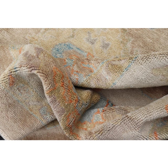 Large Turkish Oushak Rug in Neutral Colors All-Over Design 16'2" X21' For Sale - Image 16 of 17