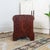 19th Century Wood and Waxed Canvas Shoe Shine Stool With Storage For Sale - Image 12 of 16