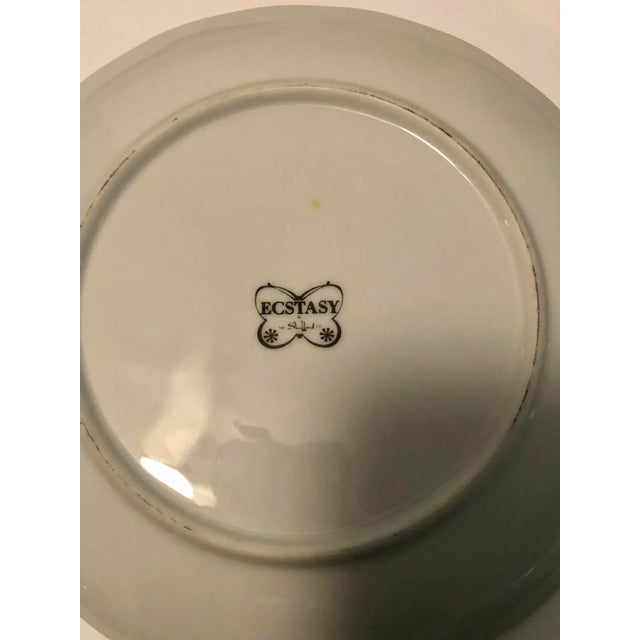 Vintage "Butterfly" Shafford Porcelain Tea Cups and Dessert Plates Set