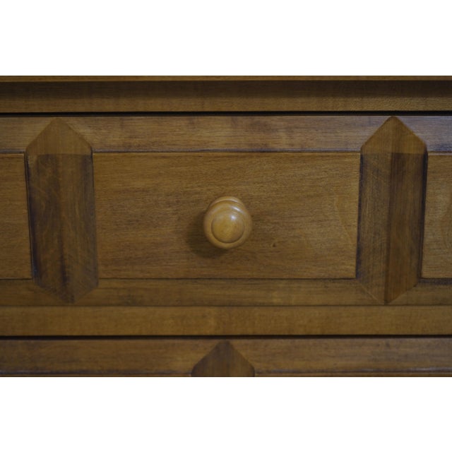 Brown Ethan Allen Country Colors Maple Nightstand For Sale - Image 8 of 16