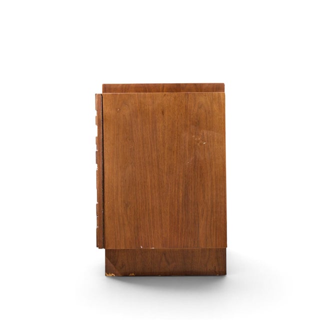 Mid 20th Century Lane Brutalist Mid Century Walnut Lowboy Dresser For Sale - Image 5 of 9