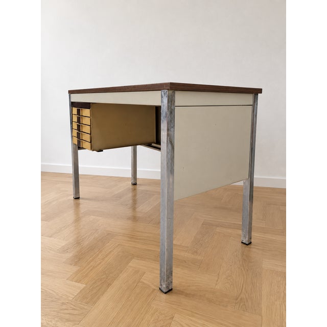 Vintage Modern Industrial Desk, 1960s For Sale - Image 9 of 10