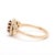 Vintage 1ctw Garnet & Seed Pearl Ring, 14k Yellow Gold, Ring Size 6 For Sale - Image 4 of 7