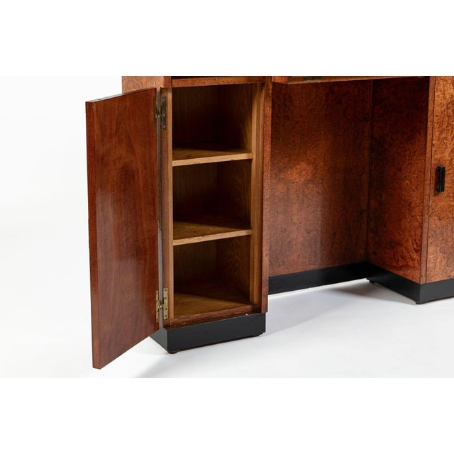 American Art Deco Birdseye Maple Vanity Cabinet or Dressing Table, Circa 1930 For Sale - Image 13 of 18