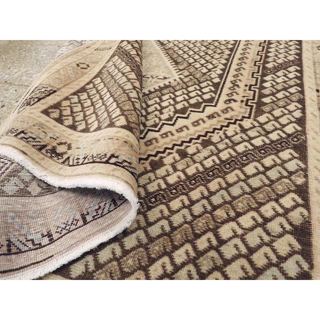 Cream Galerie Shabab Collection Early 20th Century Persian Afshar Rug For Sale - Image 8 of 8