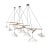Daniel Becker Monumental Daniel Becker 'Emily 13' Chandelier in Matte White for Moss Objects For Sale - Image 4 of 12