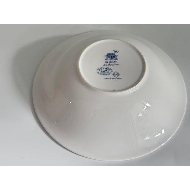 1990s The Butterfly Garden Dessert Bowl from Hermès, Paris, 1990s For Sale - Image 5 of 7