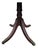 Duncan Phyfe Antique Duncan Phyfe Mahogany Drop-Leaf Pedestal Table With Brass Feet For Sale - Image 4 of 5