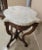 Victorian Mahogany or Walnut and Marble Turtle Top Table For Sale - Image 4 of 7