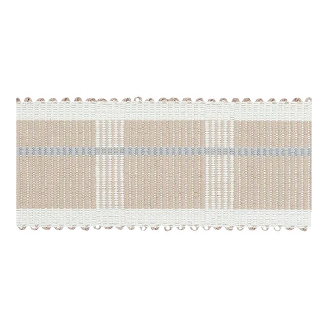 Sample - Schumacher Calcada Tape Medium in Natural For Sale