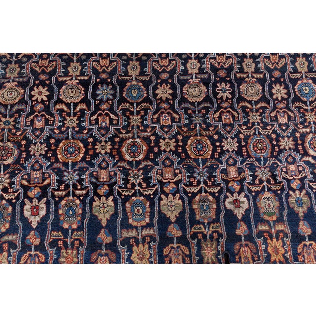 Fine Antique Persian Feraghan Botanic Hand Knotted Wool Rug For Sale In New York - Image 6 of 9