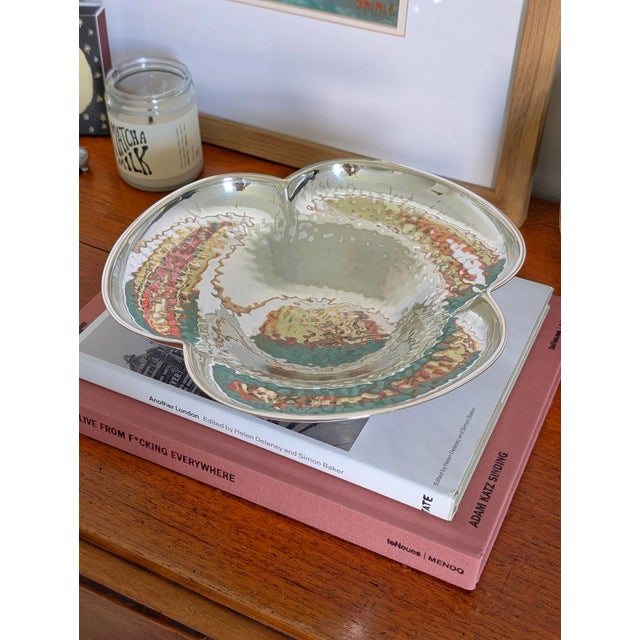 Silver Plated Clover Ball Footed Dish from Elkington & Co, 1950s For Sale - Image 18 of 18