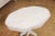 Swedish 1860s Painted Oval Pedestal Table with Carved Apron and Quadripod Base For Sale - Image 9 of 12