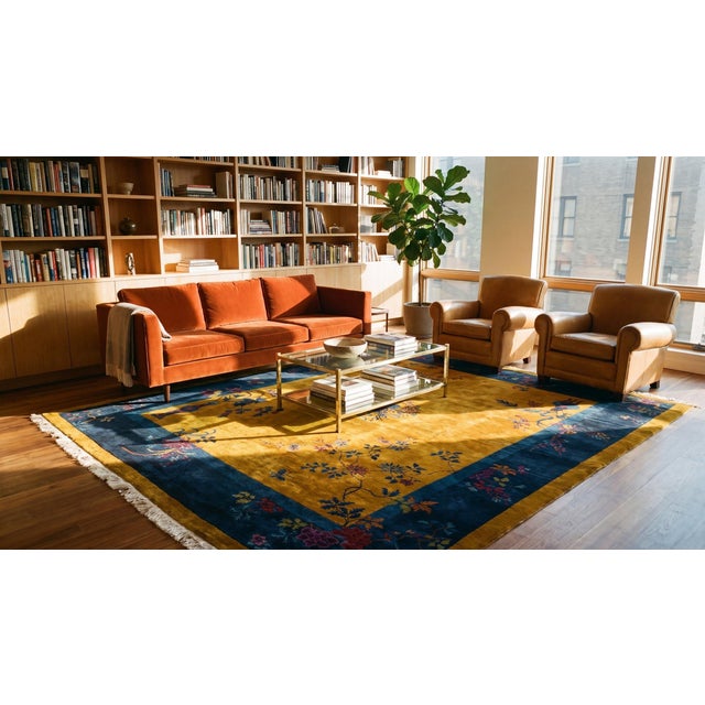 Early 20th Century Chinese Art Deco Carpet For Sale - Image 13 of 15