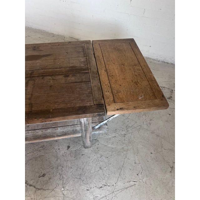 Vintage Extra Long Rustic Farm Table For Sale - Image 10 of 13