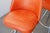 1970s Mid-Century Modern Orange Vinyl & Chrome Swivel Bar Stools — Set of 3 For Sale In Las Vegas - Image 6 of 9