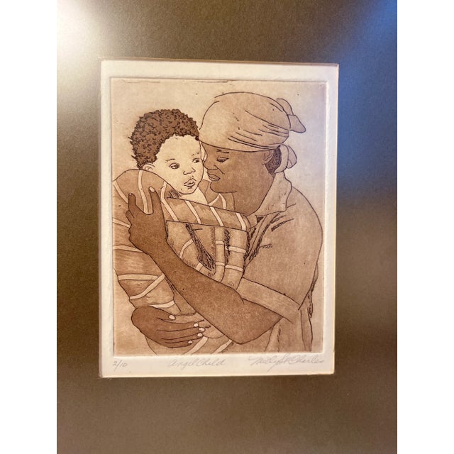 1980's Limited Edition 2/10 Etching by Californian Artist