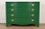 Federal Green Lacquered Mahogany Serpentine Front Dresser Chest by West Michigan Furniture, Newly Refinished For Sale - Image 15 of 15
