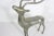 Silver Mid Century Modern Silver Reindeer Candle Holder Candelabra Christmas For Sale - Image 8 of 9