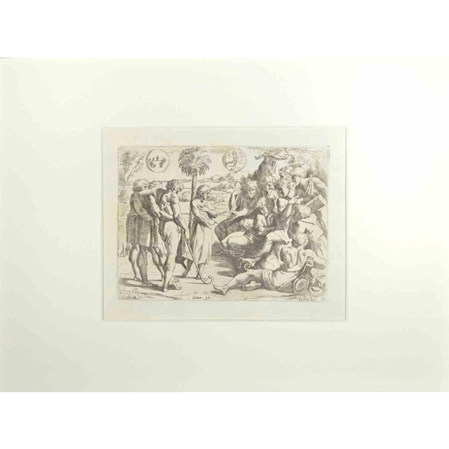 Giovanni Lanfranco, Genesis 37, Old Testament Story, Etching, 1607 For Sale - Image 3 of 3