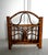 Mid 20th Century Vintage Coastal Burnt Bamboo Letter Holder Desk Accessory For Sale - Image 5 of 12