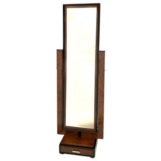 Art Deco French Standing Mirror, 1930s For Sale