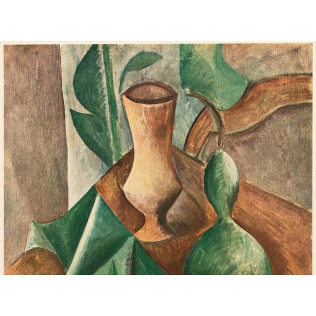 The School of Paris 1957 After Pablo Picasso "Still Life With Gourd", Period Full-Color Print For Sale - Image 3 of 10