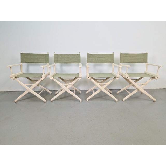 Vintage Wooden Director's Folding Chairs, 1960s, Set of 4 For Sale - Image 12 of 12